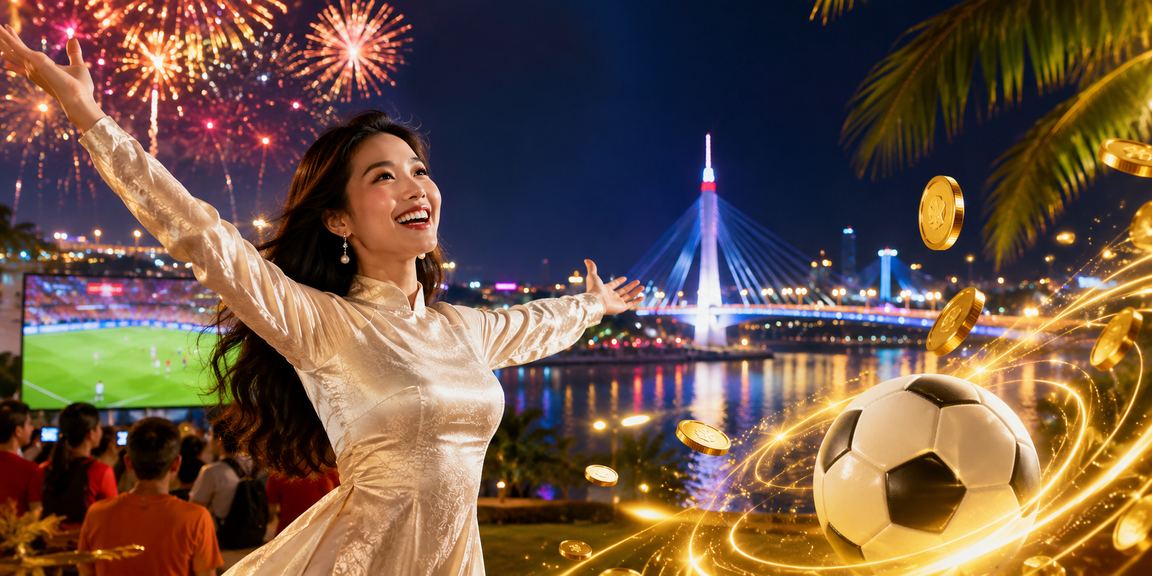 Cô gái Cần Thơ trong trang phục áo dài theo dõi cá cược bóng đá trên điện thoại