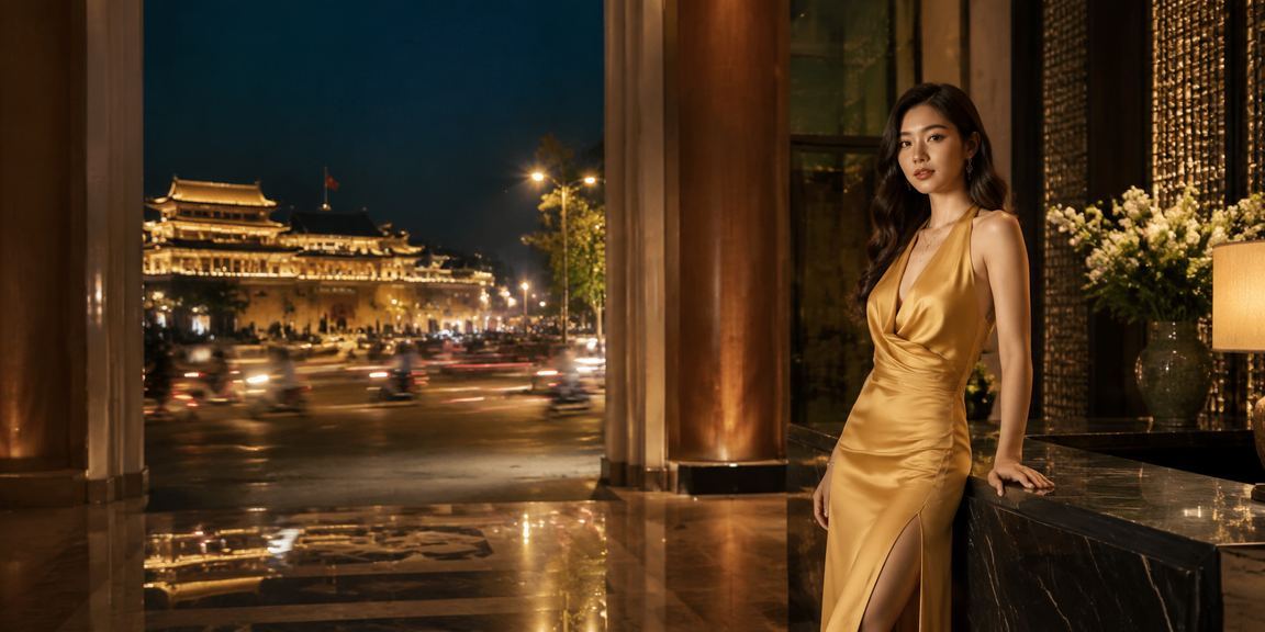 Biển hiệu neon sáng rực tại Huế gợi không khí giải trí VIP về đêm