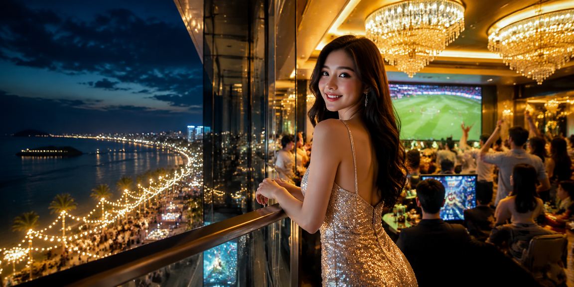 Người chơi esports tại bãi biển Phú Quốc theo dõi kết quả cược và nhận hoàn tiền hàng tuần
